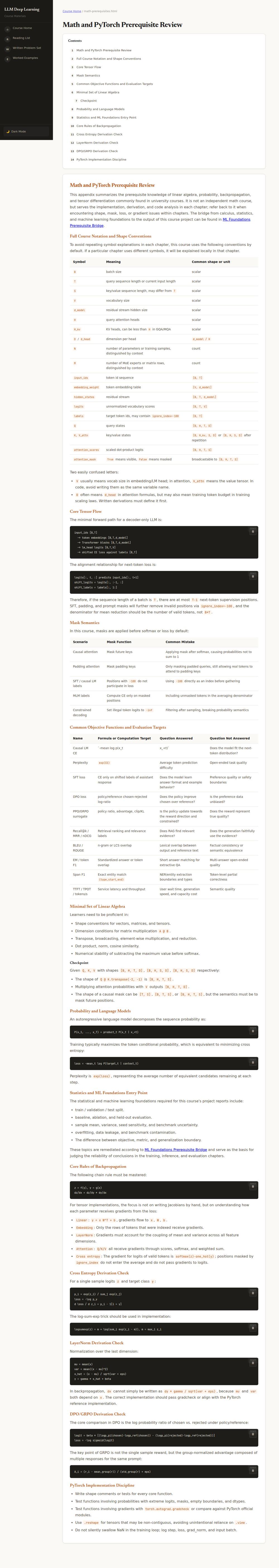数学前置附录的符号约定表